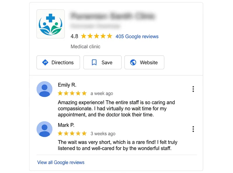 Real results of removal negative reviews - Medical Clinic Google Business Profile after our service